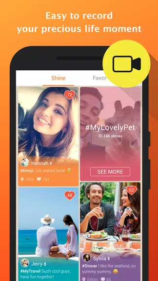 Shine -Selfie,Video,Meet Capture d'écran 3