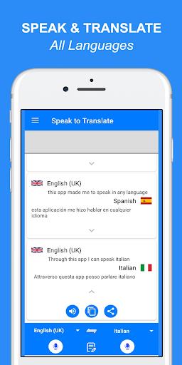 Parler et traduire des langues Capture d'écran 1