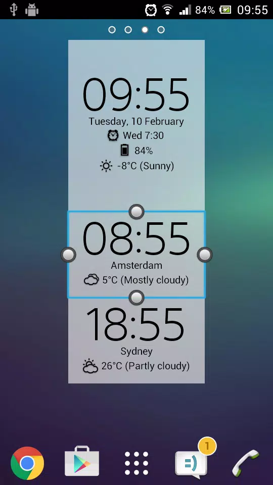 Digital Clock & Weather Widget Captura de pantalla 4