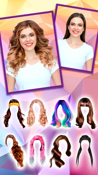Woman Hairstyle Photo Editor Capture d'écran 3