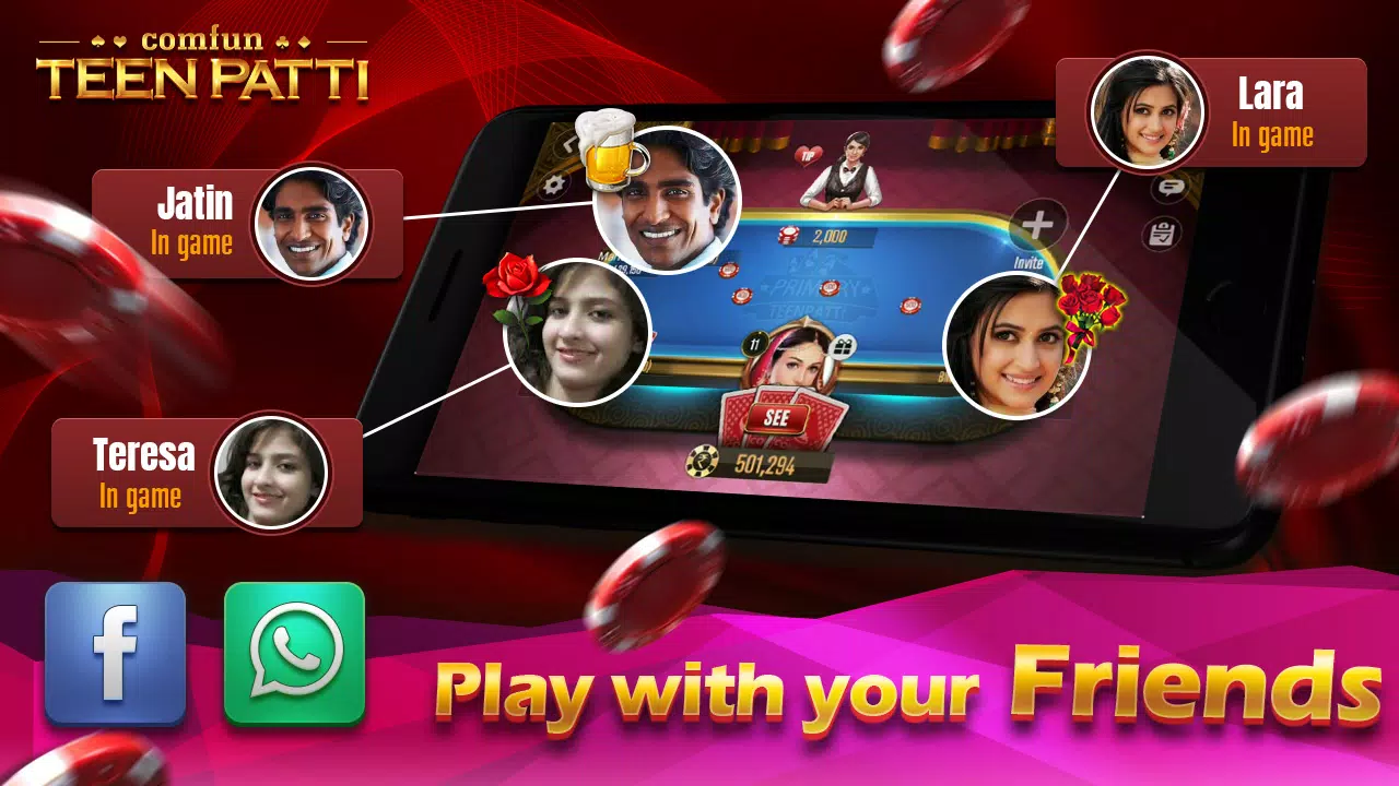 Teen Patti Comfun Card Online Captura de pantalla 1