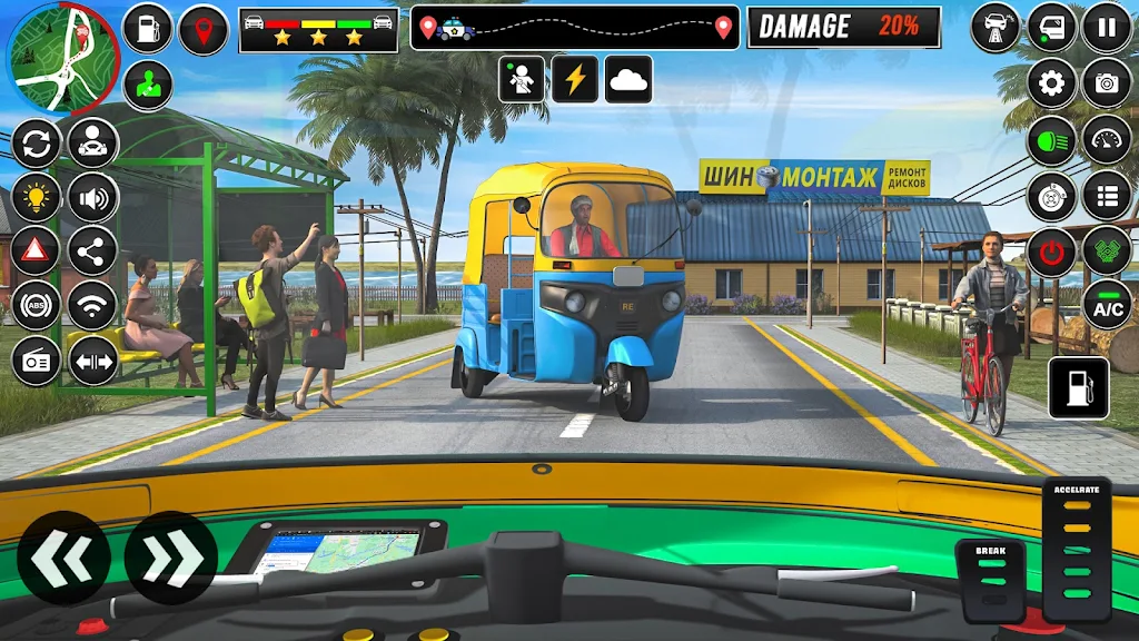 US Auto Rickshaw: Driving Game स्क्रीनशॉट 4