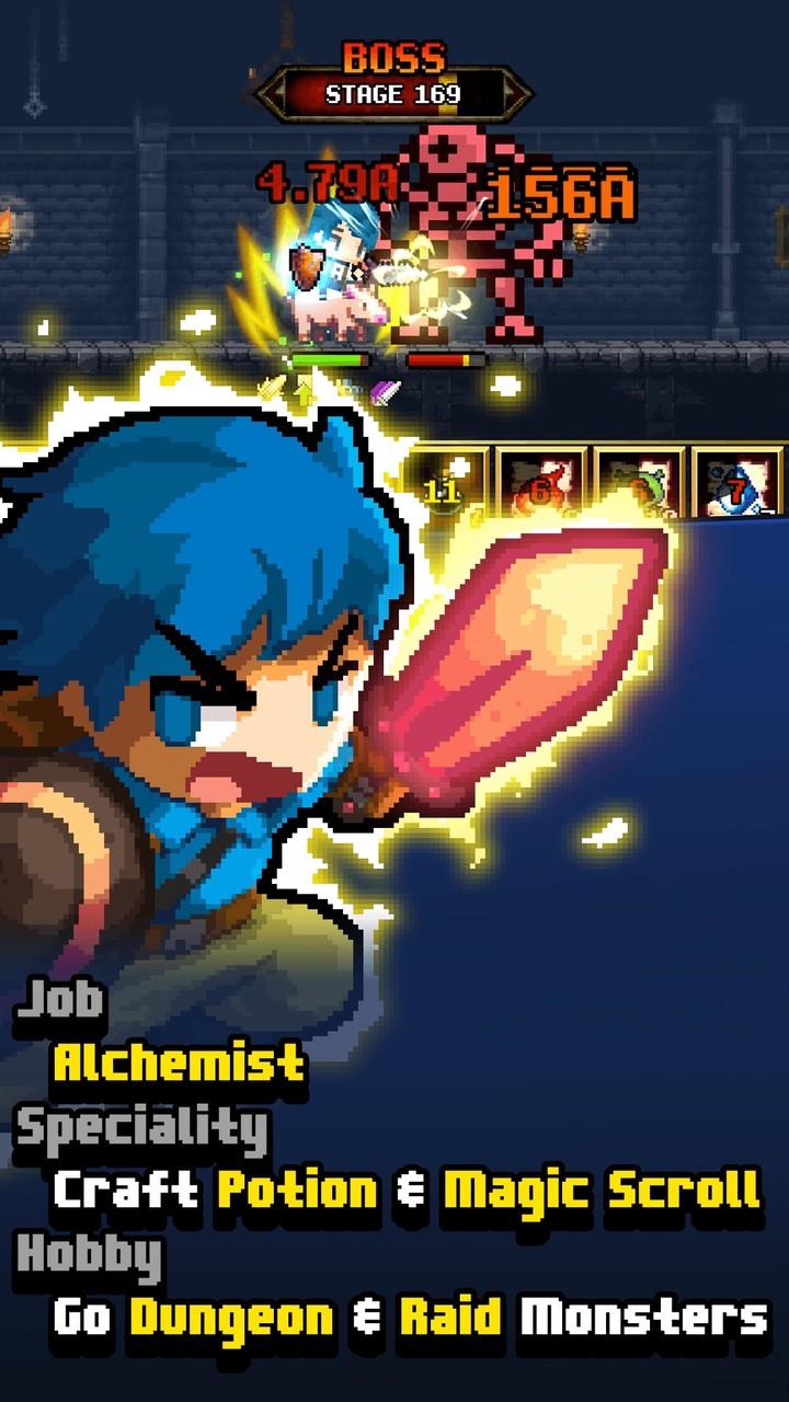 Dungeon & Alchemist Pixel RPG Capture d'écran 1