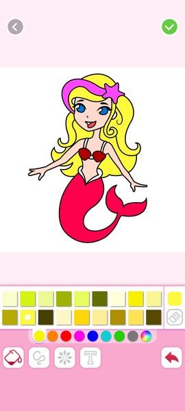 Mermaids Coloring Captura de tela 4