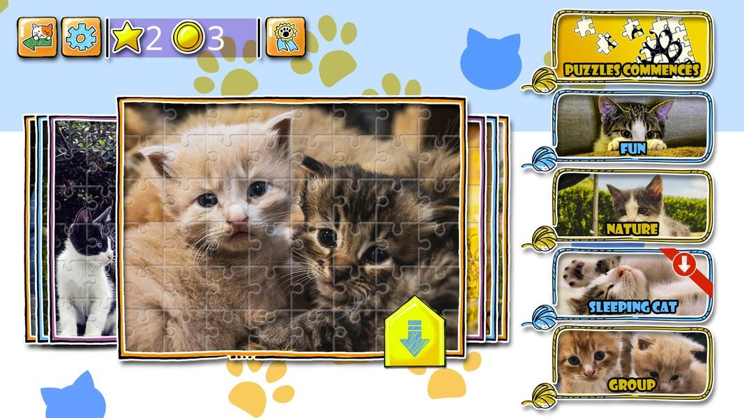 Jigsaw Puzzle Cats Kitten Capture d'écran 3