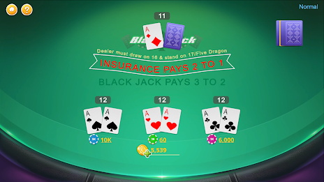 Blackjack - Casino World स्क्रीनशॉट 3