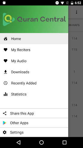 Quran Central - Audio Captura de tela 2