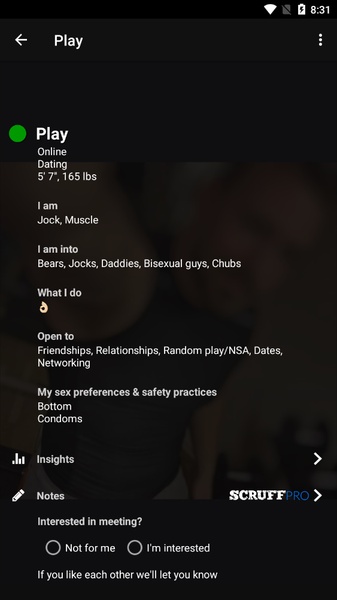 SCRUFF Captura de tela 2