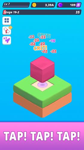 Tap Tap Cube - Idle Clicker Capture d'écran 2