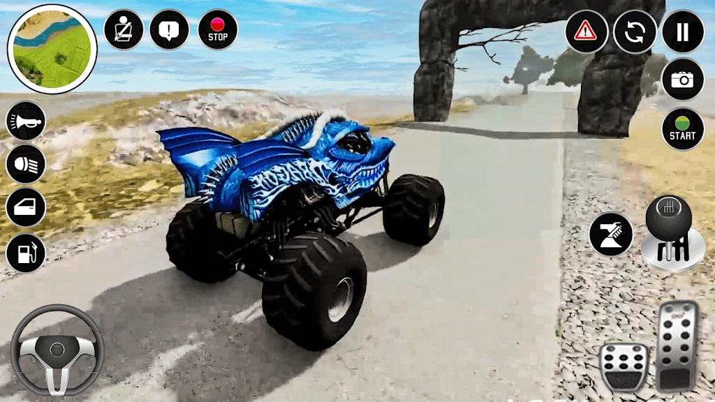 Real Monster Truck Game 3D स्क्रीनशॉट 1