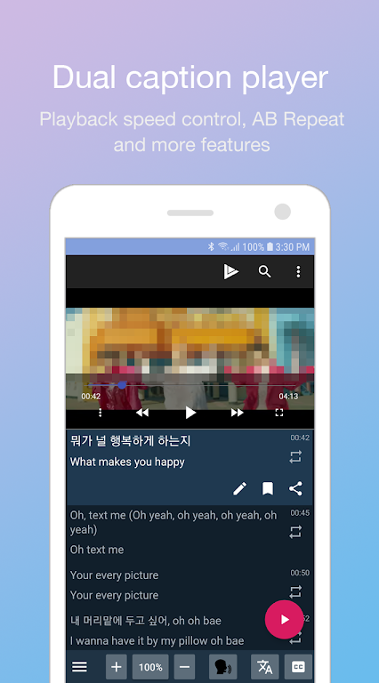 LingoTube - 適合語言學習者的雙字幕播放器應用截圖第1張