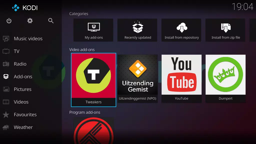 Kodi スクリーンショット 1