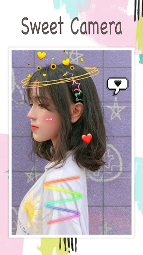 Live face sticker sweet camera Captura de tela 3