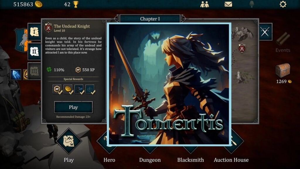 Android Novo: Tormentis Dungeon RPG, jogo de construção de masmorras