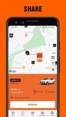 SIXT: 렌터카, 카셰어링, 차량 호출 스크린샷 3