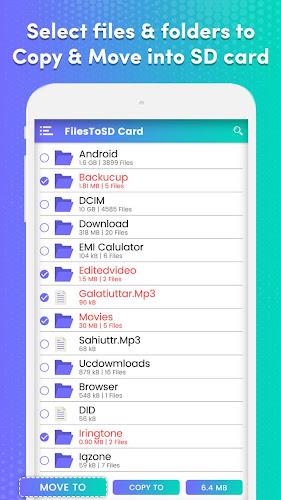 Transfer phone to SD Card – Fi應用截圖第2張