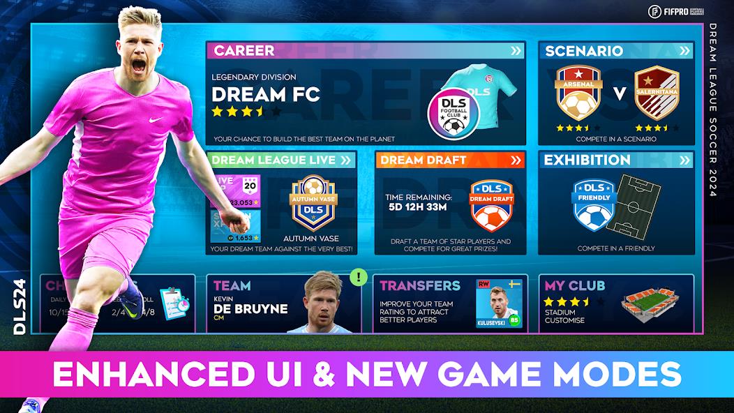 Dream League Soccer 2024 Mod スクリーンショット 1