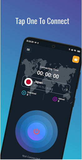 Dark Blue VPN - Fast & Secure Captura de tela 1