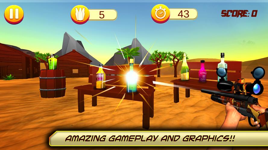 Bottle Shoot – Bottle Shooting Screenshot 1