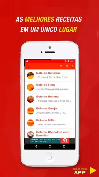 Receitas de Bolos Caseiros Captura de tela 1