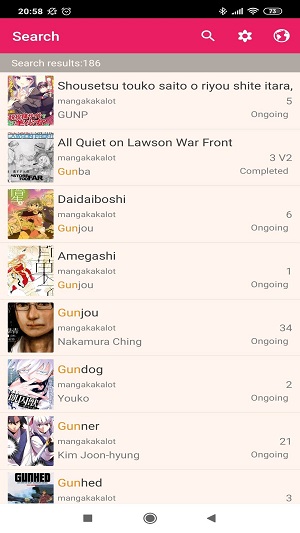 Manga Reader Captura de pantalla 4