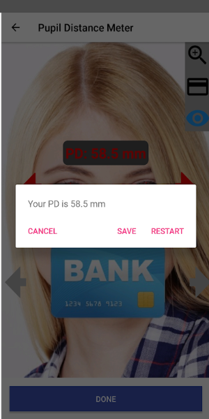 Pupil Distance Meter स्क्रीनशॉट 3
