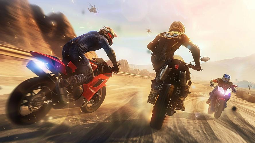 Highway Bike Attack Race Game स्क्रीनशॉट 3