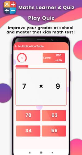 Learn Math : mental arithmetic Capture d'écran 3