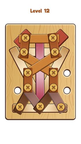 Nuts & Bolts Wood Screw Puzzle スクリーンショット 2