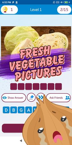 Guess the vegetable game Скриншот 4