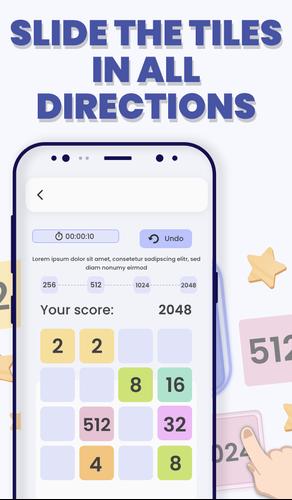 2048 Merge: Puzzle Challenge Captura de tela 2