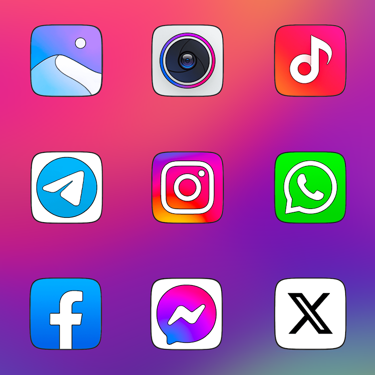 MIUl Carbon Icon Pack Mod 스크린샷 3