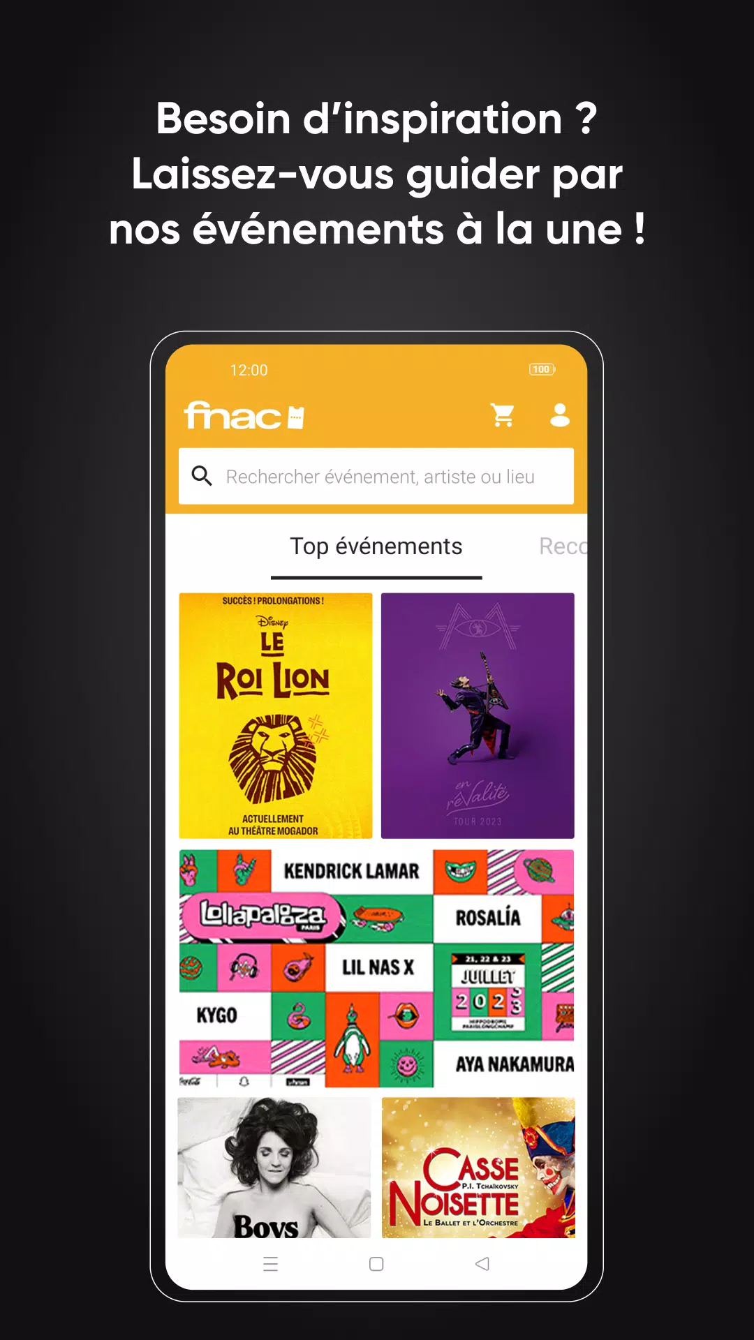 Fnac Spectacles Screenshot 1