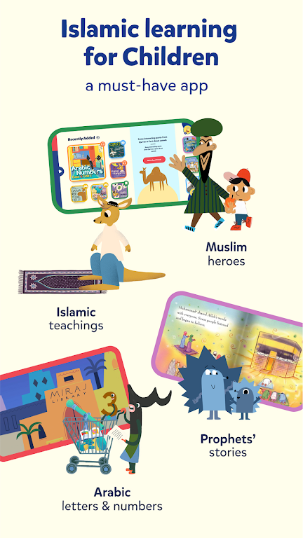 Miraj Muslim Kids Books Games Captura de tela 1