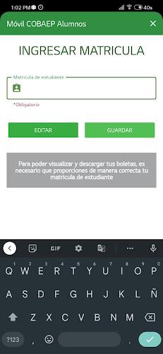 Móvil COBAEP Alumnos Captura de pantalla 1