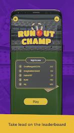 Run Out Champ: Hit Wicket Game スクリーンショット 1