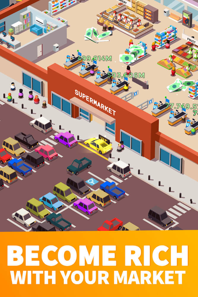 Idle Supermarket Tycoon Mod Capture d'écran 2