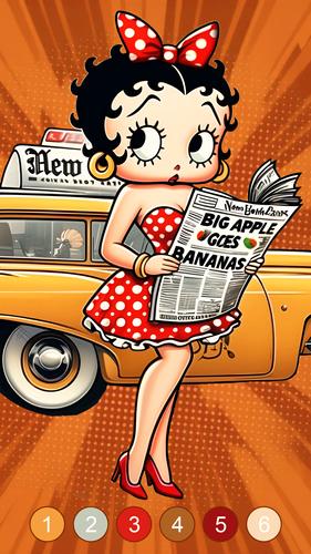 Betty Boop Vintage Coloring スクリーンショット 3