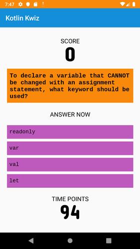 Kotlin Kwiz 스크린샷 4