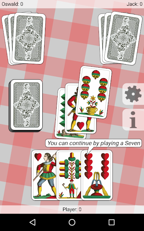 Seven - Card Game Captura de pantalla 2