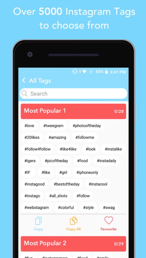 Hashtags - for likes for Insta Скриншот 3