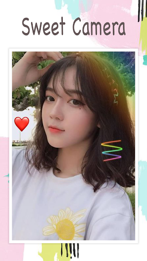 Live face sticker sweet camera Captura de tela 2
