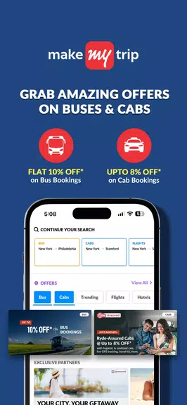MakeMyTrip Hotels, Flight, Bus Capture d'écran 3