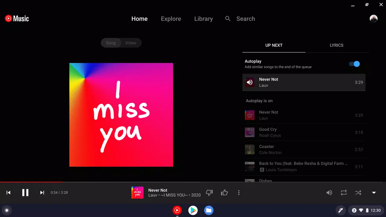 YouTube Music for Chromebook スクリーンショット 4