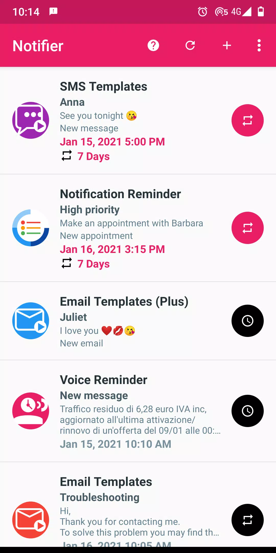 Fake Notifications Captura de tela 4