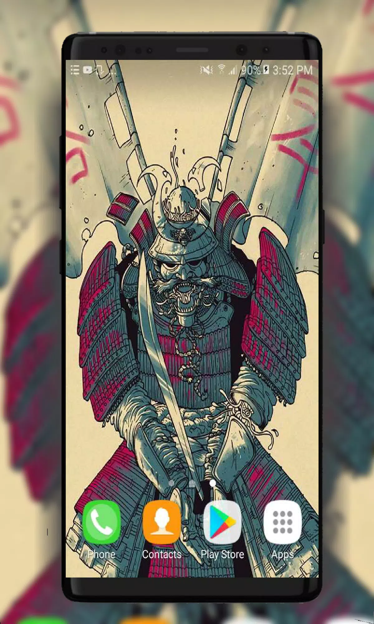 Samurai Art Wallpaper Screenshot 3