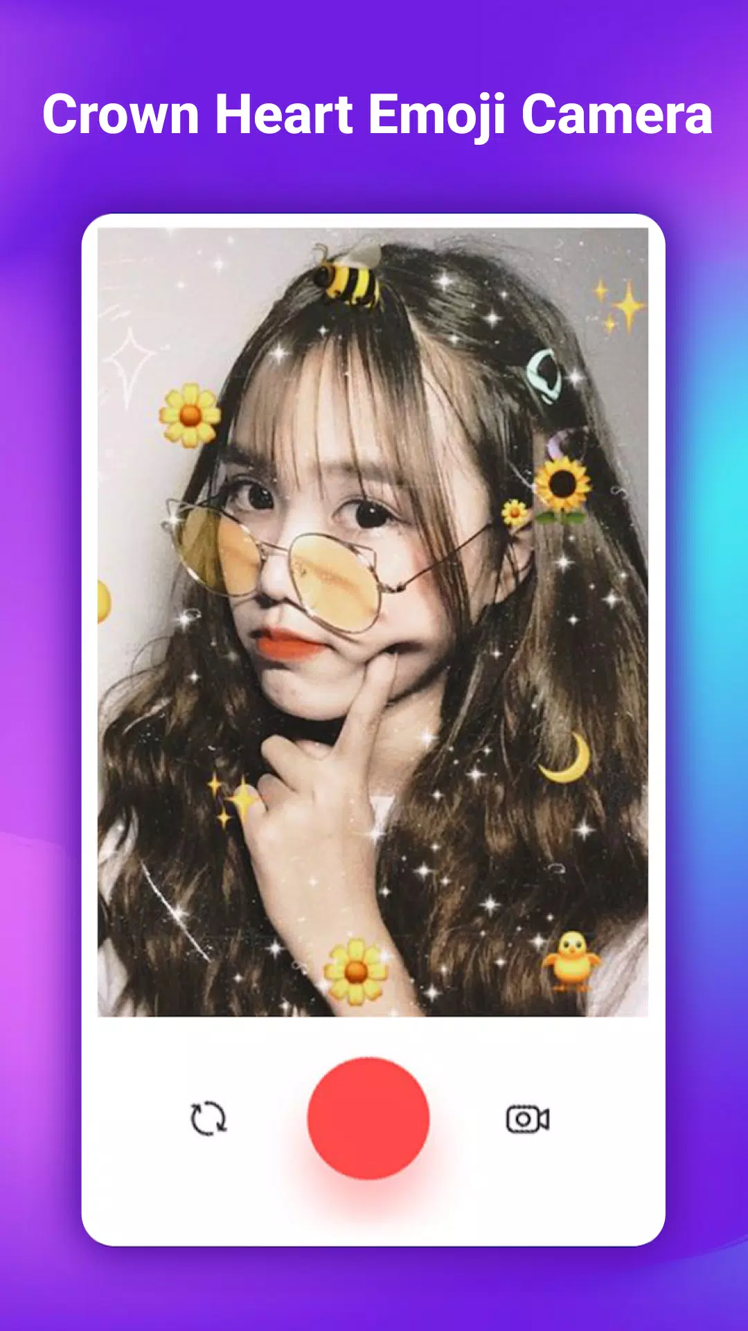 Crown Heart Emoji Camera Captura de tela 3