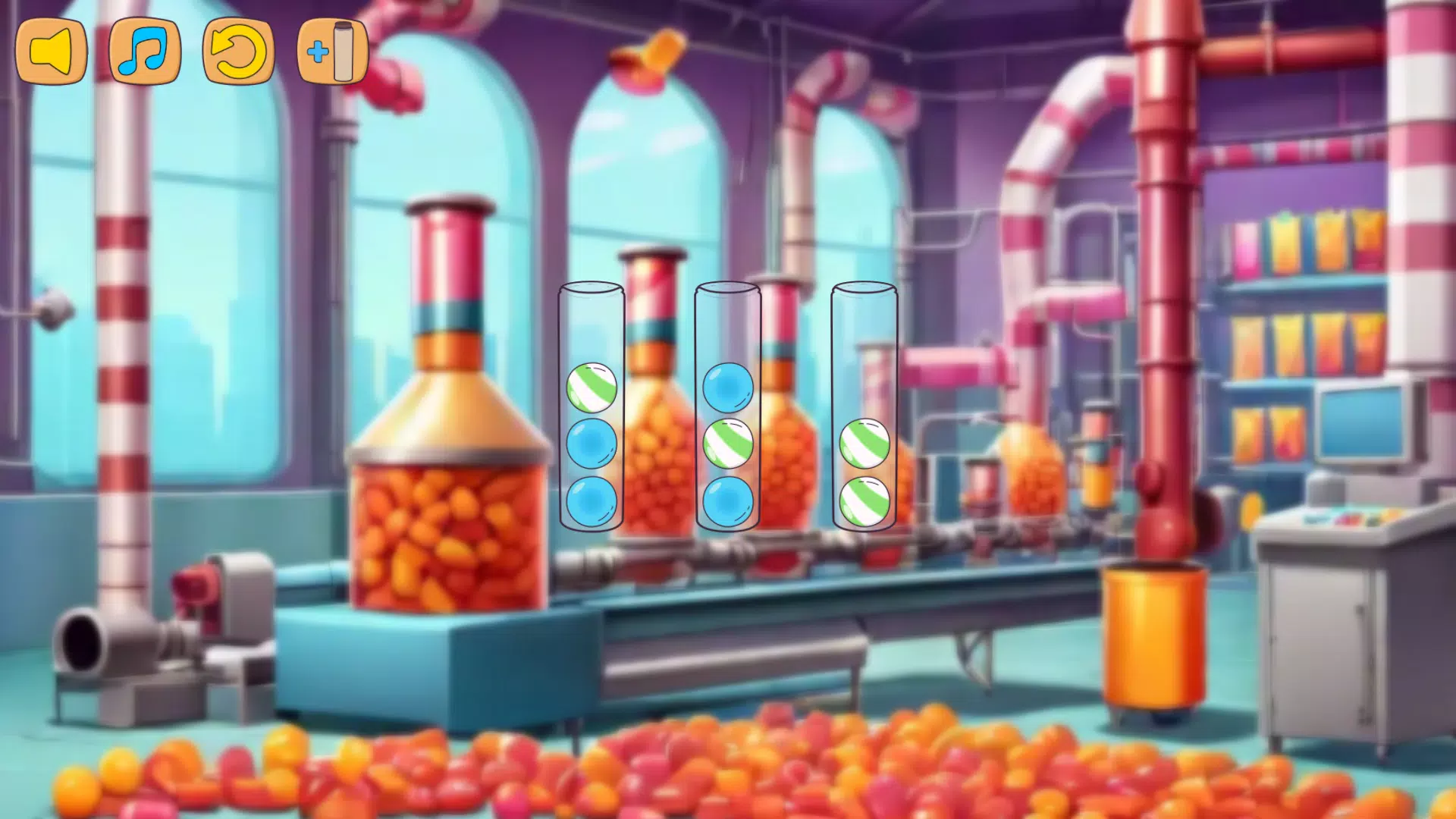 Sorting: Candy Factory Captura de pantalla 1