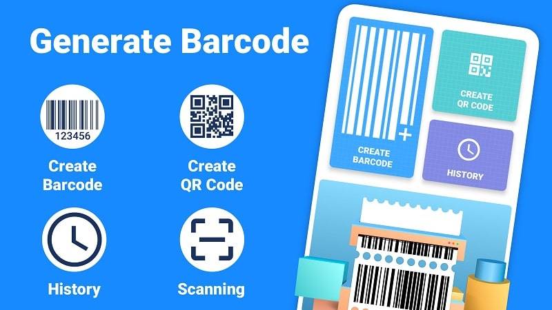 Barcode Generator & Scanner Capture d'écran 1