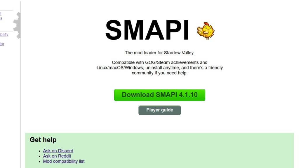 SMAPI como parte de un artículo sobre cómo modificar Stardew Valley.